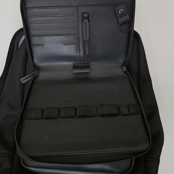 Monos Metro Backpack With Classic Kit And Metro Folio Kit In Black Nylon - Picture 15 of 16